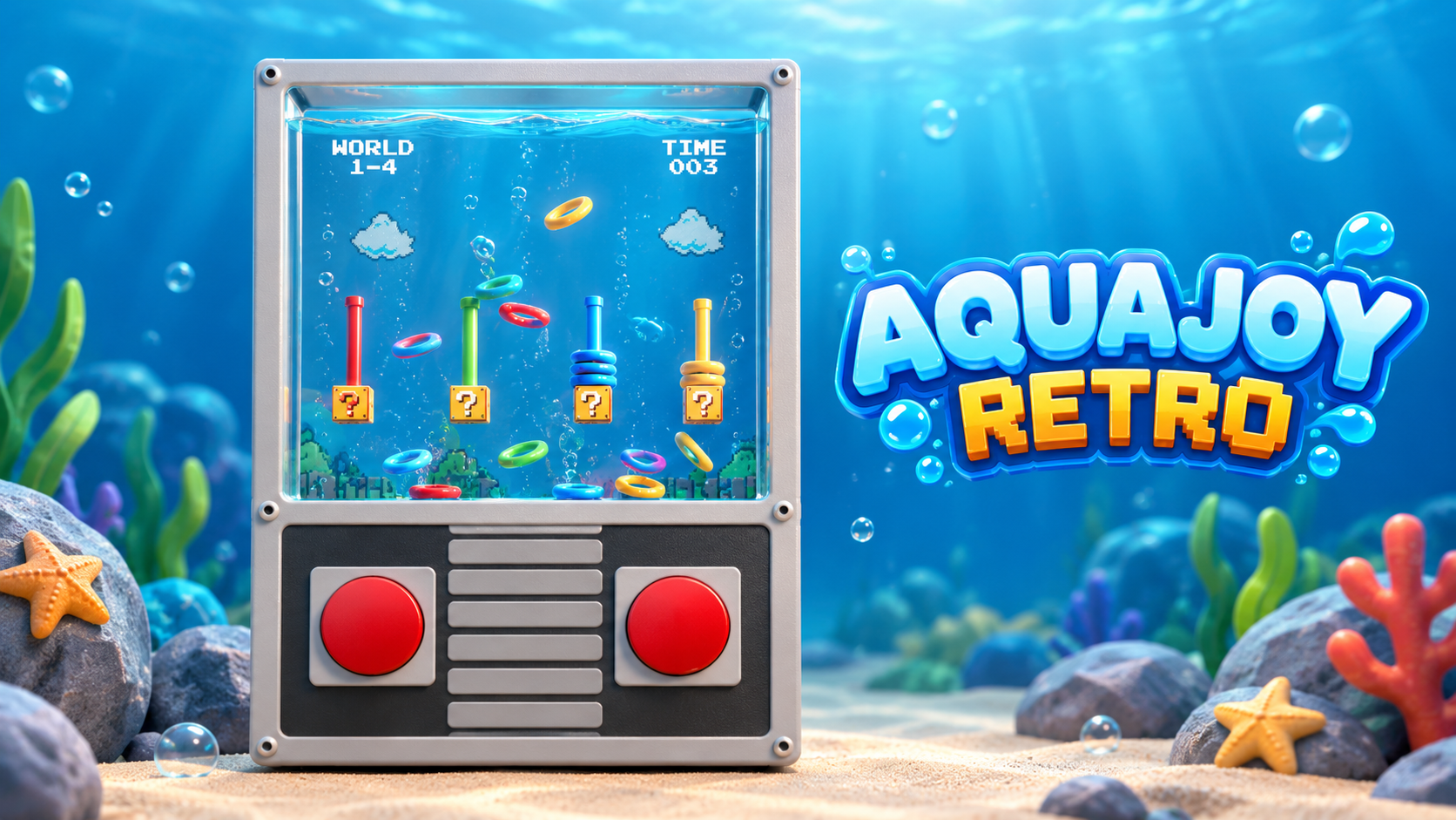 AquaJoy Retro: WebGL Physics & Shaders preview